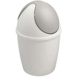 Sunware Tiglio Tafelafvalbak Met Swingdeksel 1.5 Ltr Wit Diameter 14x22cm wit Sunware Prullenbak (14cm x14cm)