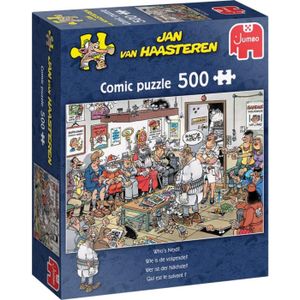 Jumbo Jan van Haasteren puzzel Wie is de volgende? 500 stukjes Karton Jumbo Puzzel