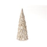 Beeld Kerstboom Forest Steen 9,5x8x23cm Zilver zilver HBX natural living Decoratief beeld of figuur