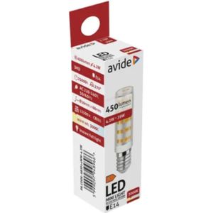 Avide LED Minilight 4,2W JD E14 fitting, 3000 kelvin warmwit, 450Lumen warmwit Kunststof Avide Lichtbron
