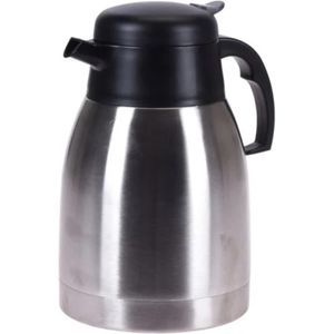 Excellent Houseware Koffiekan RVS 1500ml zilver Excellent Houseware Thermoskan