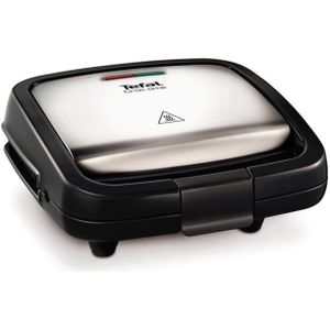 Tefal Croc Time SM193D - Tosti ijzer - Anti-aanbaklaag - 700 W - RVS