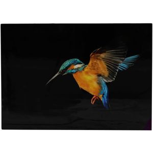 Muurkunst vogel canvas 58x2,5x78cm multi Canvas Dijk Natural Collections Schilderij (78.0000cm x 58.0000cm)