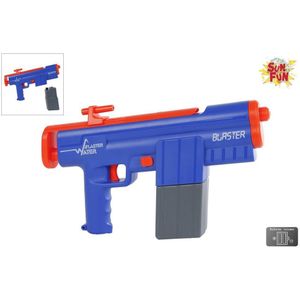 Sun Fun Waterpistool Elektrisch 34,5cm Blauw/oranje (incl. Batterij) blauw Sun Fun Waterpistool