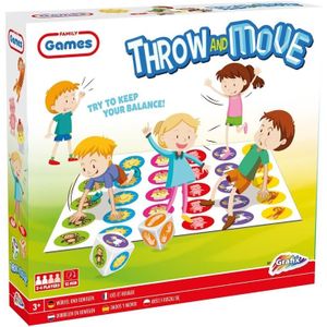 Grafix Throw & Move Twisterspel Grafix Educatief spel