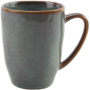 Koffiemok 8.2x10.6cm mint brown Ocean 350ml doos a 6 stuks bruin Aardewerk Svenska Living Beker