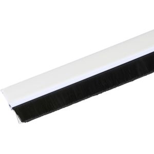 Kinzo Tochtstrip Borstel Wit 100x3,7cm wit Kunststof Kinzo Tochtstrip