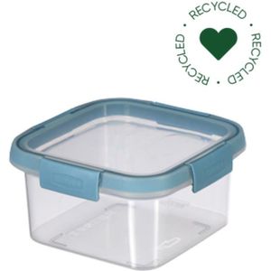 Curver Smart Fresh Eco Vershouddoos Vierkant 0,9L Smokey Grey/Transparant transparant Kunststof Curver Vershouddoos (16.0000cm x 16.0000cm)