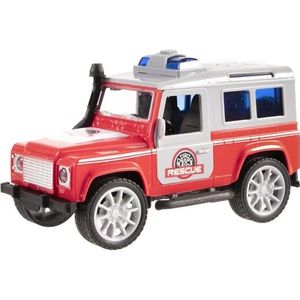 Jeep brandweerauto 17 cm met licht en geluid - Jono toys 4331