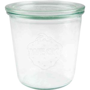 Weck Stort glas met deksel (580ml) 1/2L 6 stuks transparant Glas Weck Weckpot