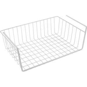 Metaltex Opbergmand Voor Onder Kastplank 40cm Breed wit Metaal Metaltex Keukenkastorganizer (40.0000cm x 26.0000cm)