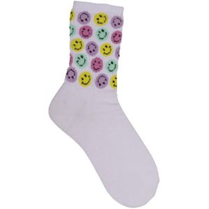 Sportsokken Be Happy maat 42-46 70% katoen, 25% polyamide, 5% elasthan wit 67% Polyester, 33% Katoen OOTB Sokken
