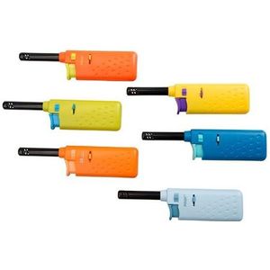 Flame Classics - BBQ/keuken aanstekers set 2x stuks multi-color 14 x 3.5 cm