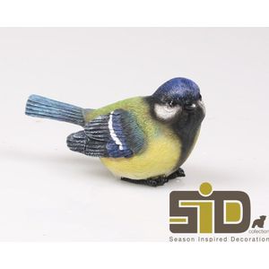 Tuinbeeld Vogel Koolmeesje S multi Polyresin Season Inspired Decoration Decoratief beeld of figuur