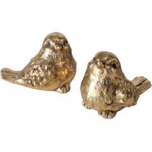 Boltze Home Beeldje Vogel Niro Keramiek H7,5cm Goud goud Boltze Home Decoratief beeld of figuur