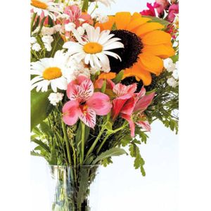Wenskaarten Blanco Bloem Pakje A 10 Stuks Met Envelop multi Merkloos