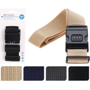 Pro World - Kofferriem - Nylon - Met Slot - Verschillende Kleuren