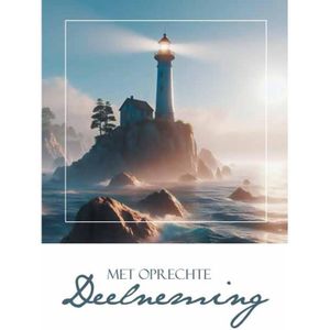 Wenskaarten met Oprechte Deelneming pakje a 10 stuks met envelop multi Karton Merkloos Wenskaart