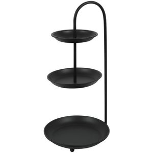Countryfield Lukas etagere 3-laags zwart 23,5x23,5x51,5cm zwart Metaal Countryfield Etagère