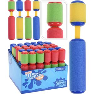 1x Waterpistool/waterpistolen van foam 15 cm