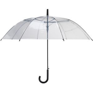 Paraplu Transparant D100xh76cm transparant Kunststof Merkloos Paraplu
