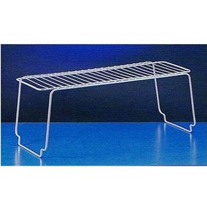 Metaltex Stapelrek / Ruimtewinner 18x19x45cm zilver Metaal Metaltex Keukenkastorganizer (18.0000cm x 19.0000cm)