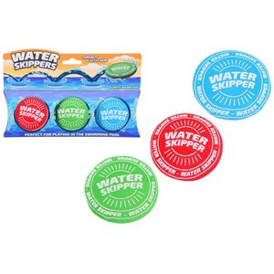 John Toy Aqua Fun Water Skippers Neopreen 7cm Kaart A 3 verschillende Johntoy Zwembadspelletjes