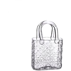 Elysee Glazen Handtas Vaas 19x11x28cm transparant Merkloos Vaas