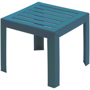 Grosfillex Miami Bijzet Tuintafel Kunststof Pp 40x40cm Blauw blauw Grosfillex
