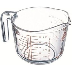 Arcuisine glazen maatbeker 1L transparant Glas Arcuisine Maatbeker (15.0000cm x cm)