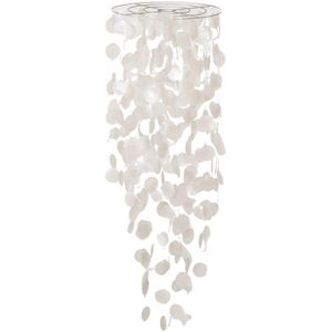 Boltze Home Lampenkap Roisin Ø37x105cm capiz wit wit Schelpen Boltze Home Decoratief beeld of figuur