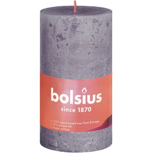 Bolsius Rustiek Stompkaars Shine Collection 100/50 Frosted Lavender-Bevroren Lavendel paars Bolsius Kaars