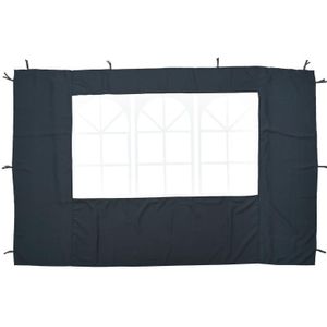 Zijpanelen met raam voor partytent - 195 x 286 cm | 2 stuks