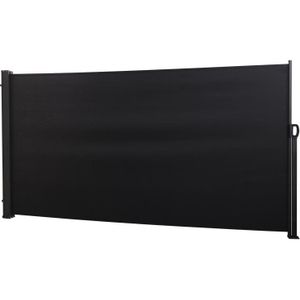 Uittrekbaar windscherm - Zwart - 160 x 300 cm