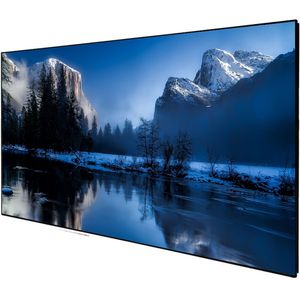 DELUXX Cinema frame hoog contrast projectiescherm SlimFrame 243 x 136cm, 110" - DARKVISION