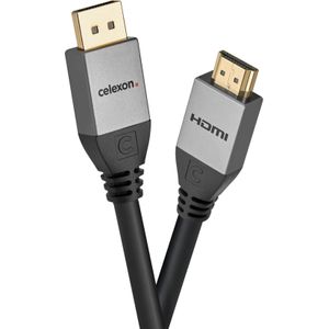 celexon DisplayPort naar HDMI kabel 4K 1.5m - Professional