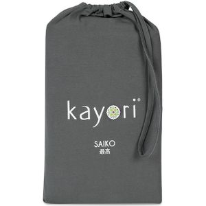 Kayori by Dibado - Saiko Hoeslaken Premium Jersey Antracite 80-100 x 200-220