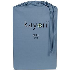 Kayori by Dibado - Shizu Hoeslaken Perkal Blauw 200 x 80-90