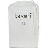 Kayori by Dibado - Shizu Hoeslaken Perkal Zilver 210-200 x 90