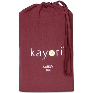 Kayori by Dibado - Saiko Hoeslaken Premium Jersey Rood 80-100 x 200-220