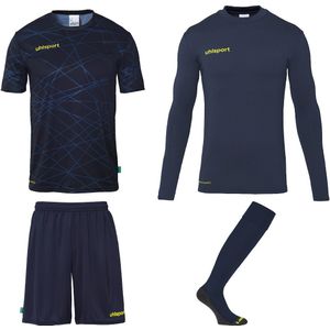 Uhlsport Prediction Keeperstenue Pack Donkerblauw Geel