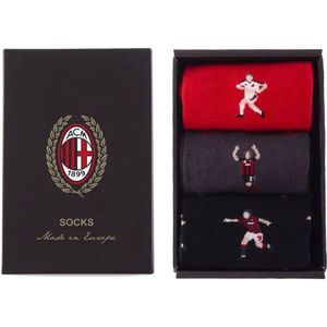 COPA AC Milan Celebration Casual Sokken Box Zwart Rood Grijs