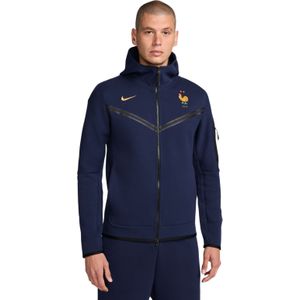 Nike Frankrijk Tech Fleece Vest 2024-2026 Donkerblauw Goud