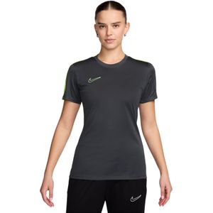 Nike Academy 23 Trainingsshirt Dames Donkergrijs Lichtgroen