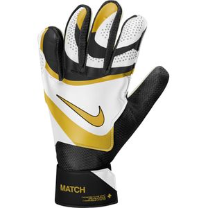 Nike Match Keepershandschoenen Zwart Wit Goud