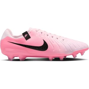 Nike Tiempo Legend 10 Pro Gras Voetbalschoenen (FG) Lichtroze Felroze Zwart