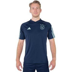 adidas Ajax Trainingsshirt 2023-2024 Donkerblauw Lichtblauw