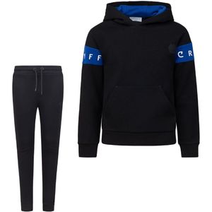 Cruyff Ribble Trainingspak Kids Zwart Blauw