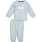 PUMA Minicats Essentials Crew Trainingspak Baby / Peuters Grijsblauw Wit