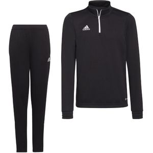 adidas Entrada 22 Trainingspak Kids Zwart Wit